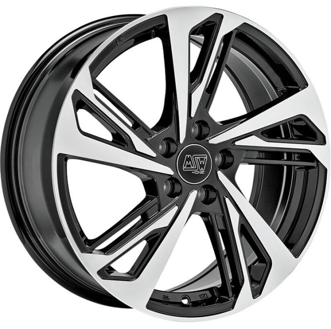 MSW 60 Gloss Black Full Polished 7,5x17 5x112 ET46 CB57,1 R13 725 kg