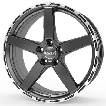 Dotz MarinaBay dark Gunmetal/polished lip 9,5x19 5x114.3 ET40 CB71,6 60° 780 kg