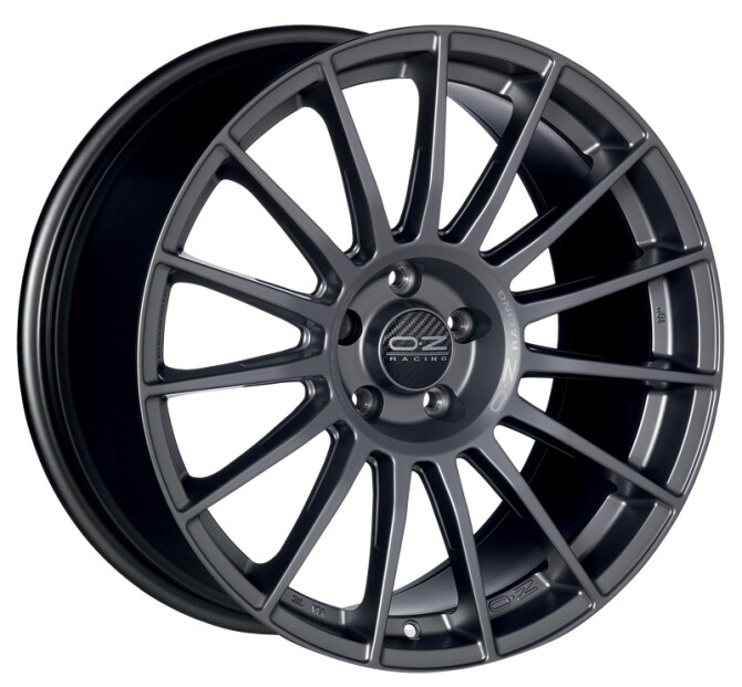 OZ Racing Superturismo LM Matt Graphite Silver Lettering 8,5x19 5x112 ET30 CB75,0 R12 725 kg
