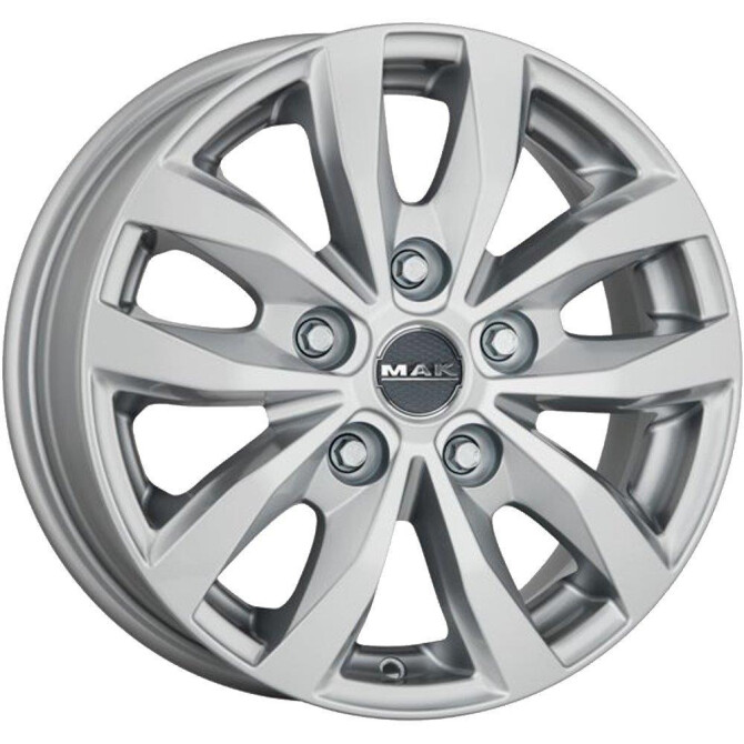 MAK Load 5 Silver 6,5x16 5x130 ET50 CB89,1 (fits M16) 60° 1050 kg