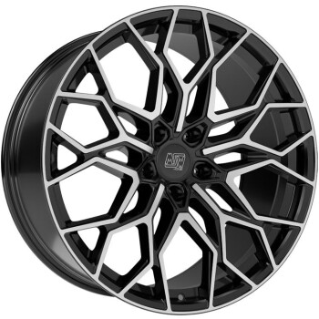 MSW 51 Gloss Black Full Polished 10x20 5x120 ET35 CB64,1 60° 1050 kg